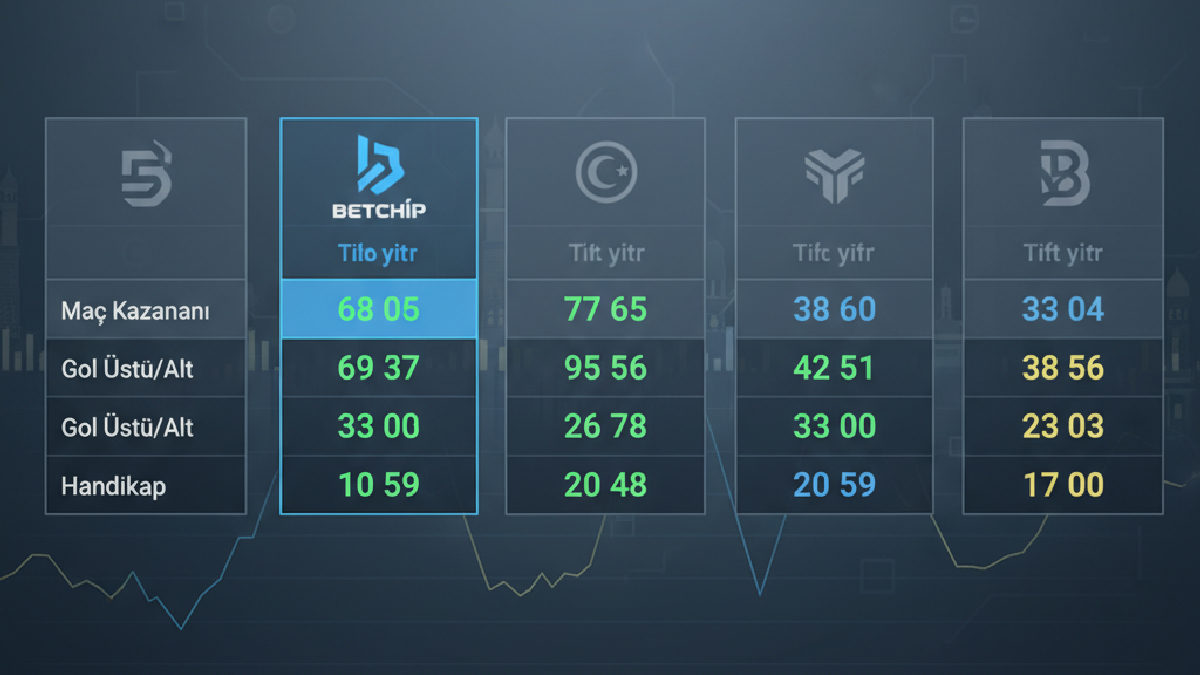 Betchip oran karşılaştırması ile en iyi bahis seçeneklerini belirleme rehberi.